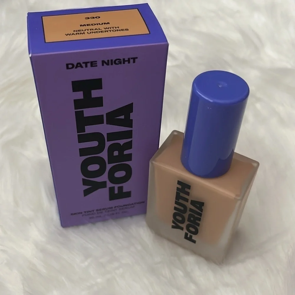 🆕 Youth Foria 330 Date Night Skin Tint Serum Foundation - Medium
